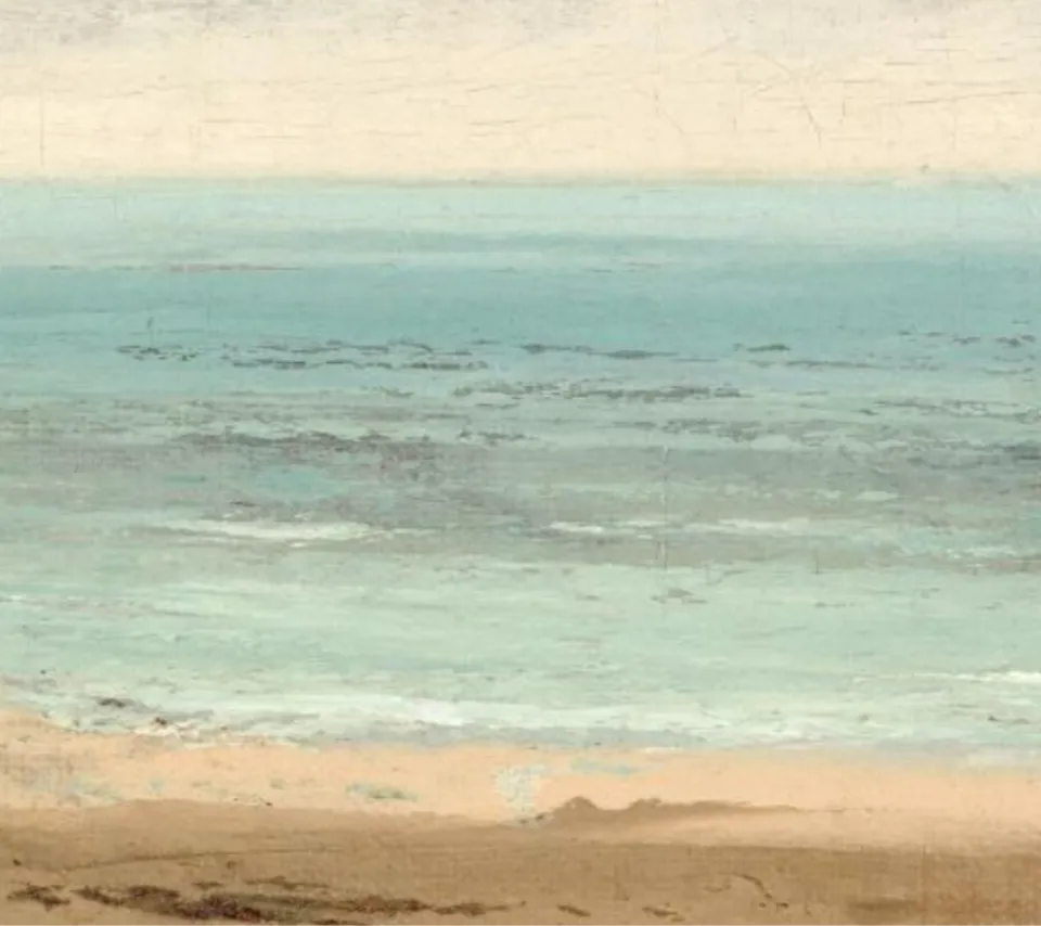 Gustave Courbet, Mer calme Image dans le domaine public, mise à disposition par la National Gallery of Art, Washington 