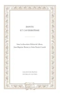 Couverture du livre de Jean-Baptiste Brenet, Dans et l'averroïsme