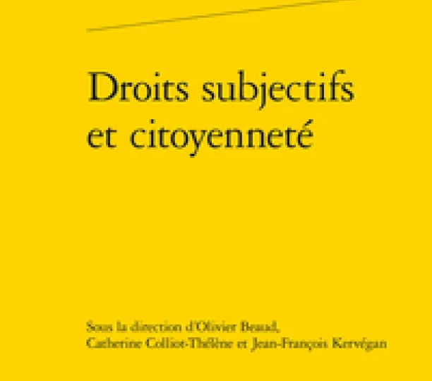 Droits subjectifs et citoyenneté